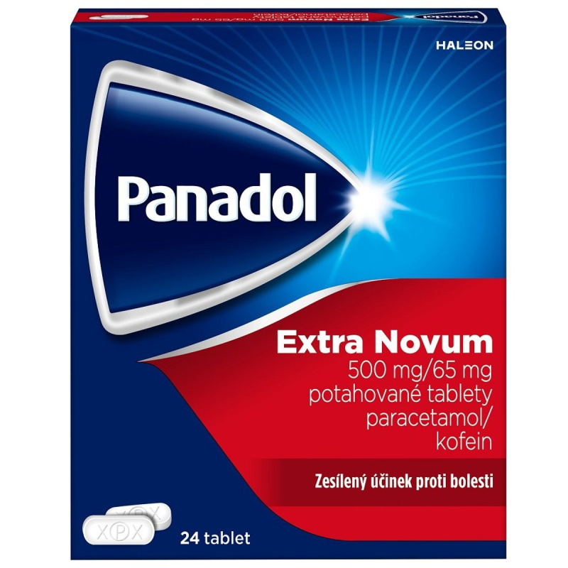 PANADOL EXTRA NOVUM 500MG/65MG Potahovaná tableta 24 IV