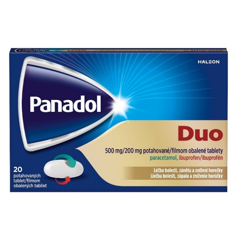 PANADOL DUO 500MG/200MG Potahovaná tableta 20