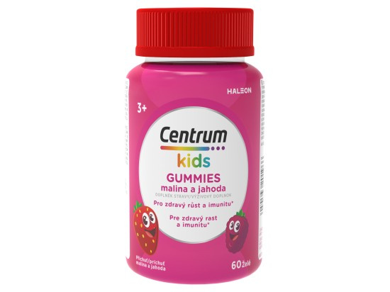 Centrum Kids Gummies malina a jahoda želé 60ks