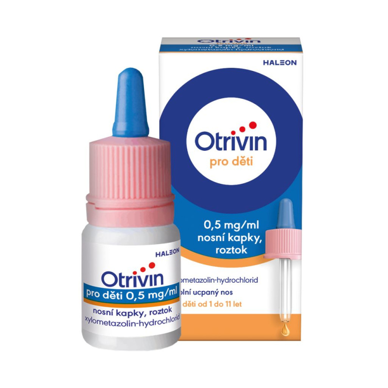 OTRIVIN Pro děti 0.5mg/ml nosni kapky, roztok 10 ml