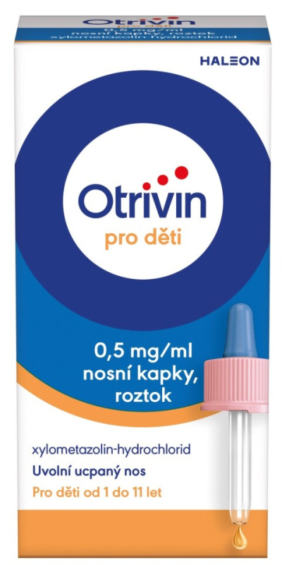 OTRIVIN Pro děti 0.5mg/ml nosni kapky, roztok 10 ml