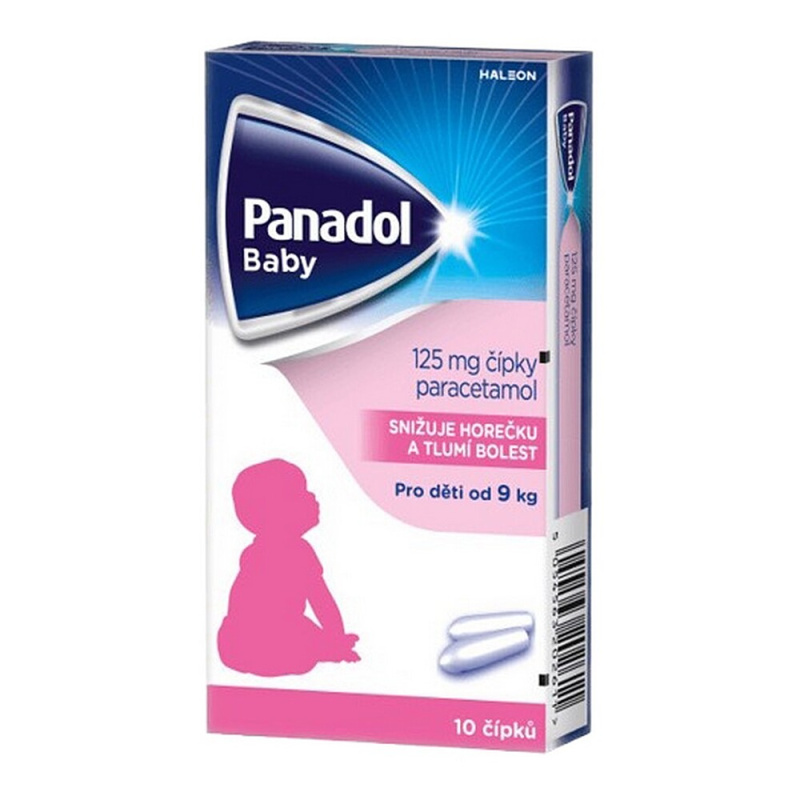 PANADOL Baby 125mg 10 čípků
