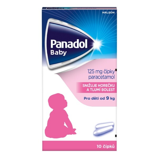 PANADOL Baby 125mg 10 čípků
