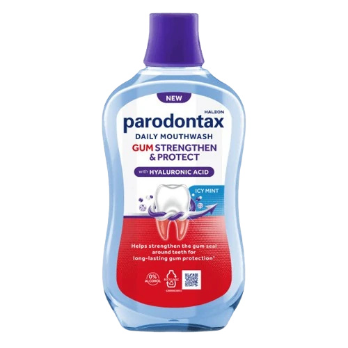 Parodontax Strengthen and Protect Icy Mint ústní voda 500 ml