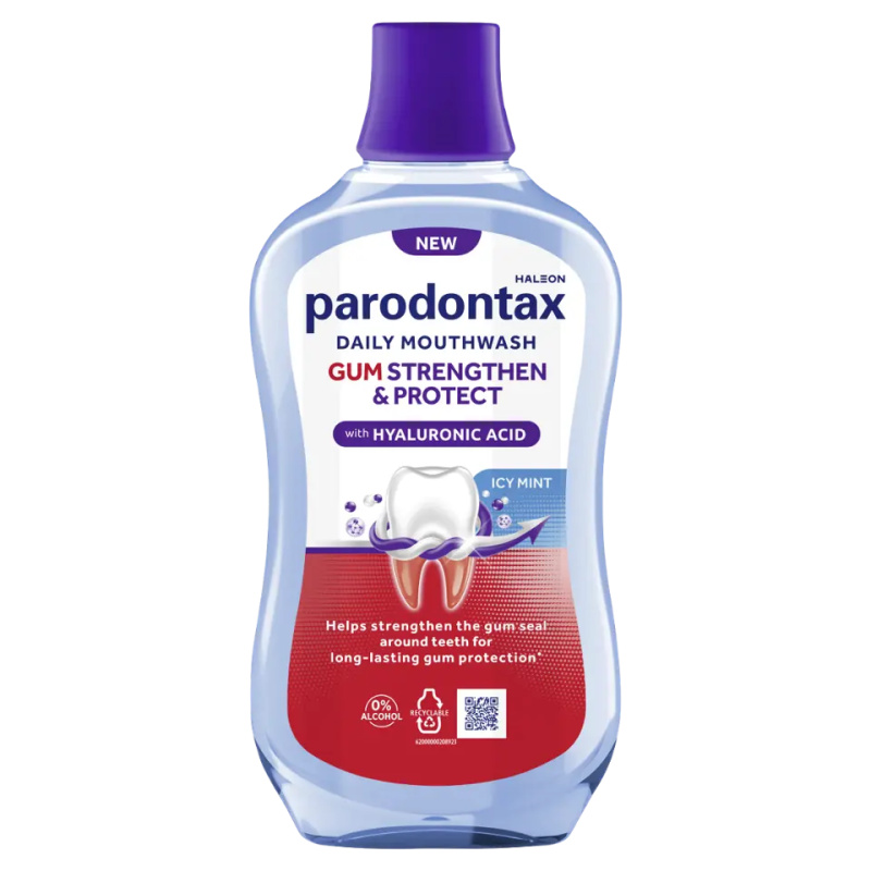 Parodontax Strengthen and Protect Icy Mint ústní voda 500 ml