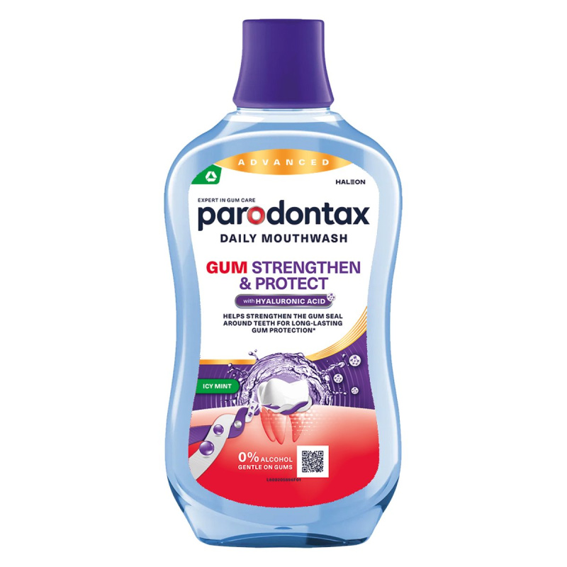 Parodontax Strengthen and Protect Icy Mint ústní voda 500 ml
