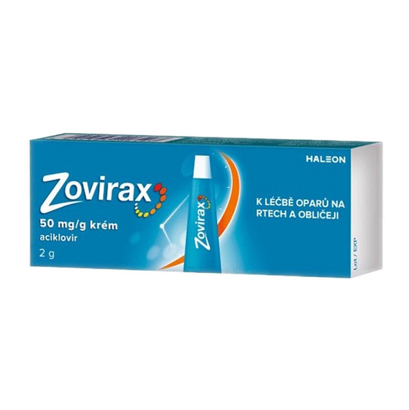 Zovirax 50mg/g, krém při oparech na rtu 2g