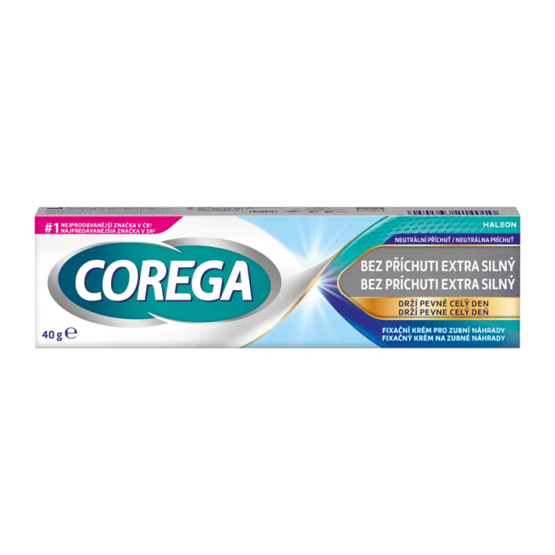 Corega Bez příchuti extra silný fixační krém 40 g