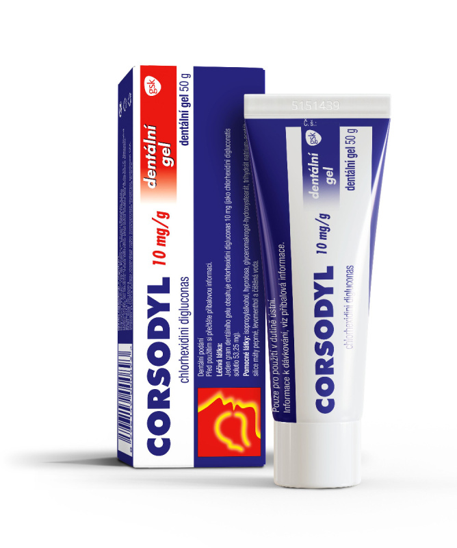 Corsodyl 1% gel stm.gel 1x50g