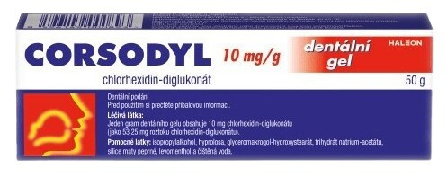 Corsodyl 1% gel stm.gel 1x50g