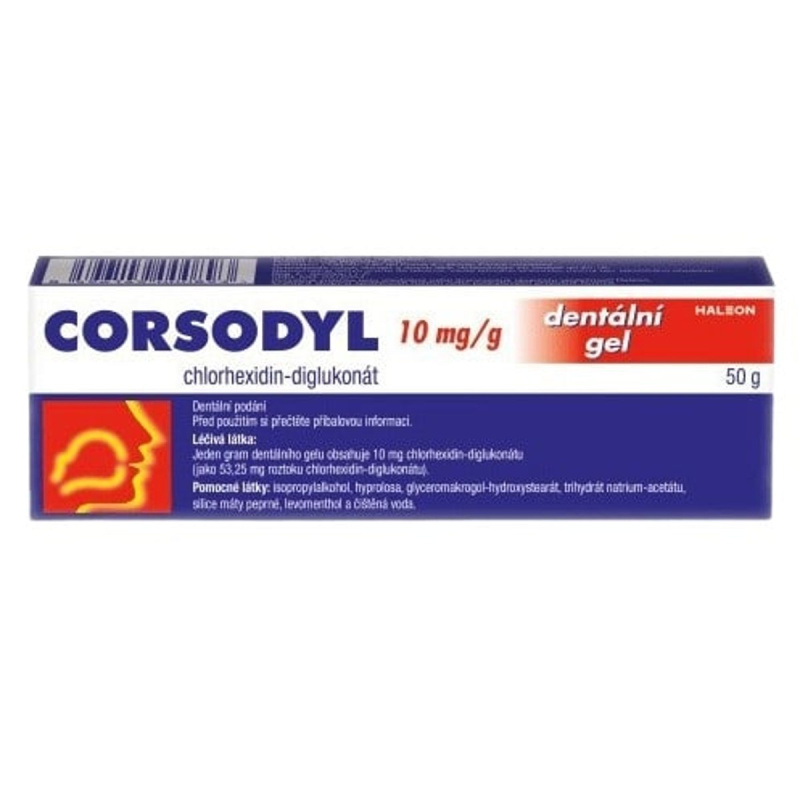 Corsodyl 1% gel stm.gel 1x50g