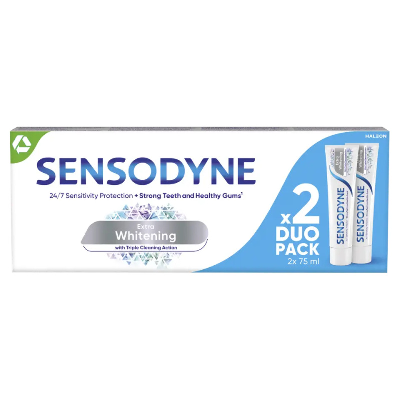 Sensodyne Extra Whitening zubní pasta 2x75 ml