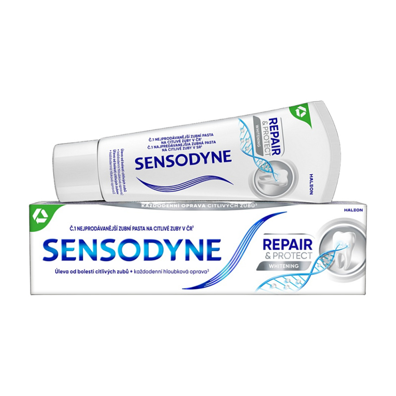 Sensodyne Repair & protect Zubní pasta Whitening pro citlivé a bílé zuby