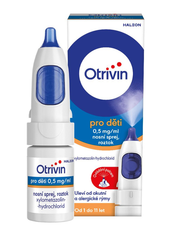 OTRIVIN Pro děti 0,5 mg/ml nosní sprej, roztok