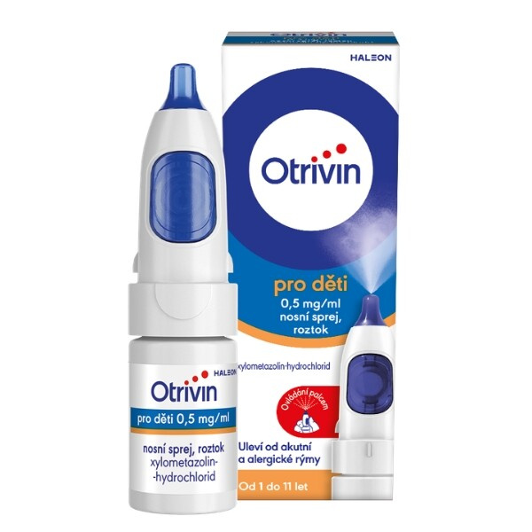 OTRIVIN Pro děti 0,5 mg/ml nosní sprej, roztok