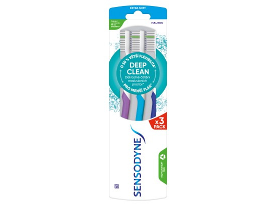 Sensodyne Advanced Clean Extra Soft Zubní kartáček pro citlivé zuby 3 ks