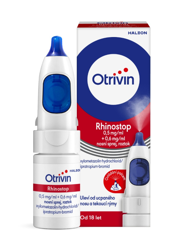 OTRIVIN Rhinostop 0.5mg + 0.6mg/ml nosní sprej 10 ml