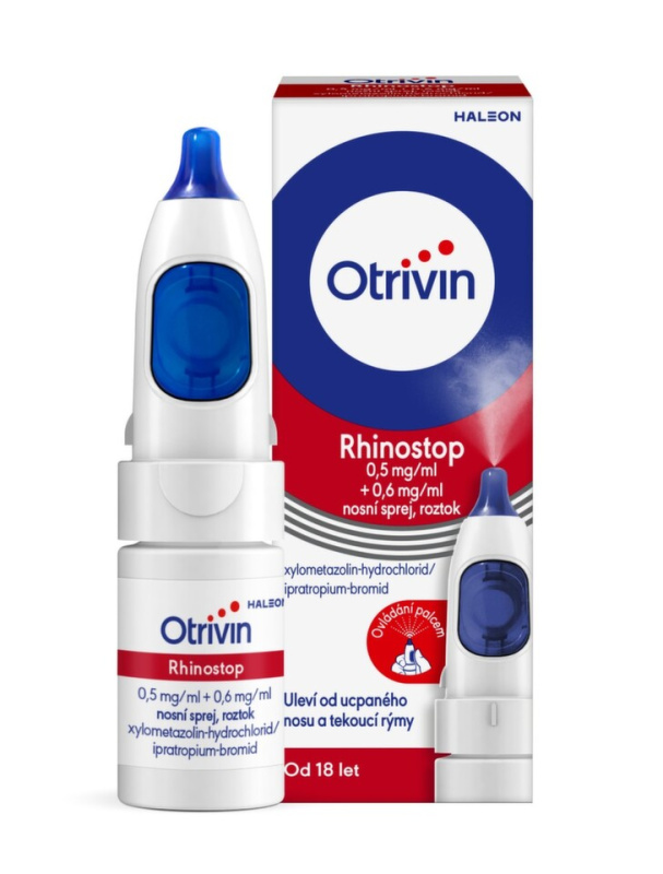 OTRIVIN Rhinostop 0.5mg + 0.6mg/ml nosní sprej 10 ml