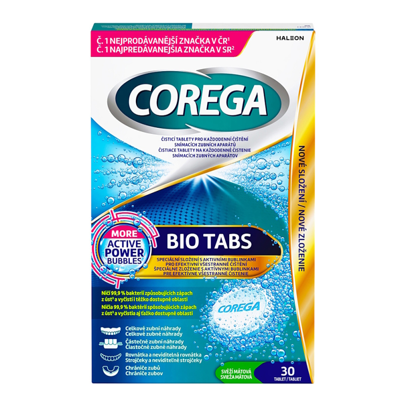 Corega Bio Tabs čisticí tablety 30ks
