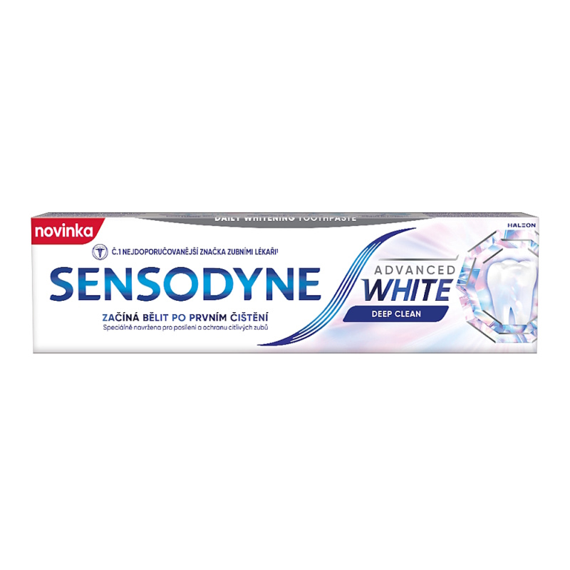 Sensodyne Advanced White Deep Clean bělicí zubní pasta 75 ml