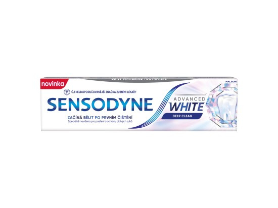 Sensodyne Advanced White Deep Clean bělicí zubní pasta 75 ml