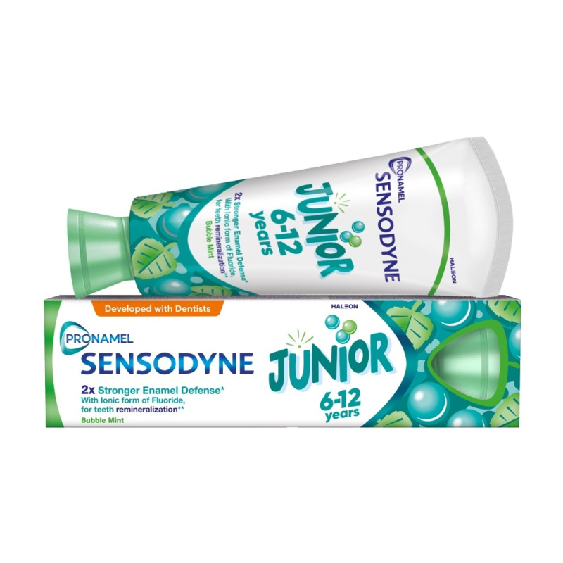 Sensodyne Pronamel Junior Bubble Mint zubní pasta s fluoridem 6 - 12 let 75 ml