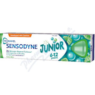 Sensodyne Pronamel Junior Bubble Mint zubní pasta s fluoridem 6 - 12 let 75 ml