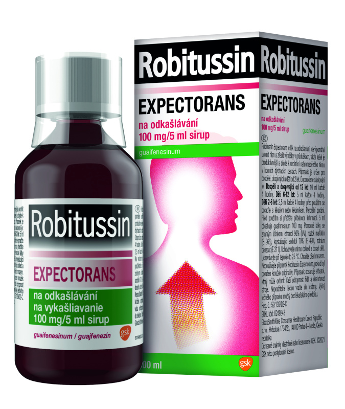 ROBITUSSIN EXPECTORANS NA ODKAŠLÁVÁNÍ 100MG/5ML sirup 100ML