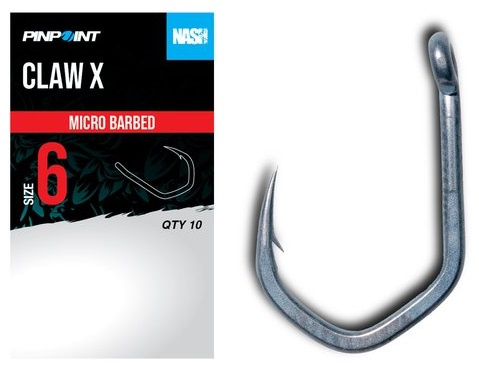 Nash háčky claw x micro barbed 10 ks - velikost 4