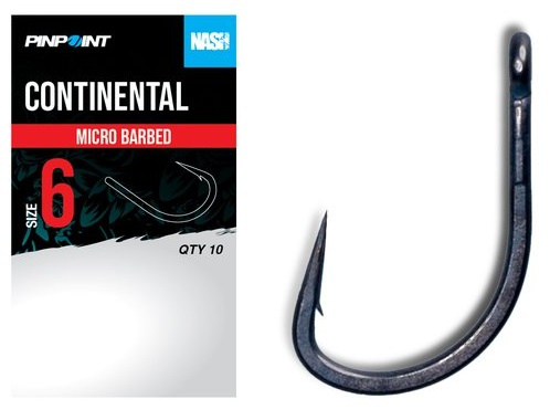 Nash háčky continental micro barbed 10 ks - velikost 2