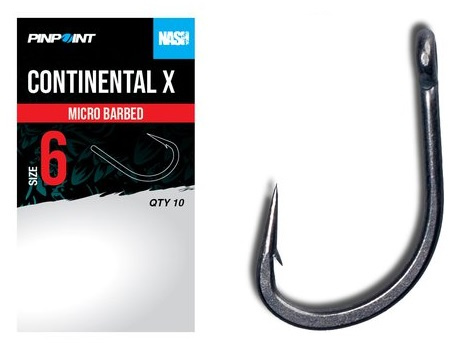 Nash háčky continental x micro barbed 10 ks - velikost 2