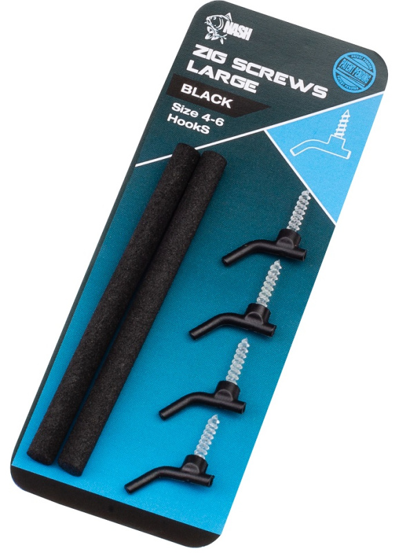 Nash rovnátka zig screws large - černá