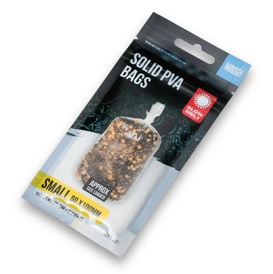 Nash pva sáčky solid pva bags slow melt - small