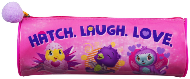Penál na zip Hatchimals s bambulkou růžový 21 × 8 × 8 cm - 1 kus