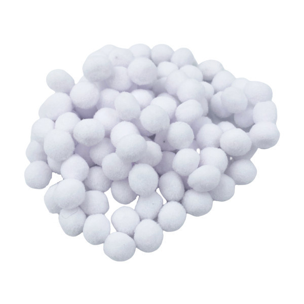 Bambulky mini (120ks) Bílé