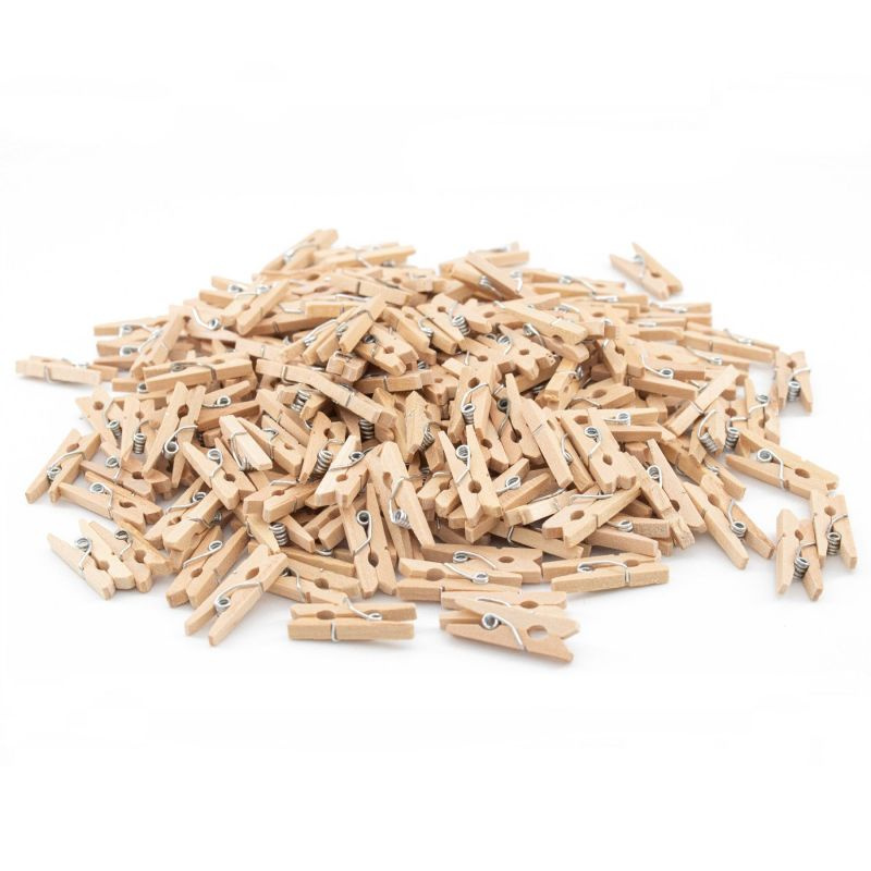 Kolíčky dřevěné mini 25x7mm (200ks)