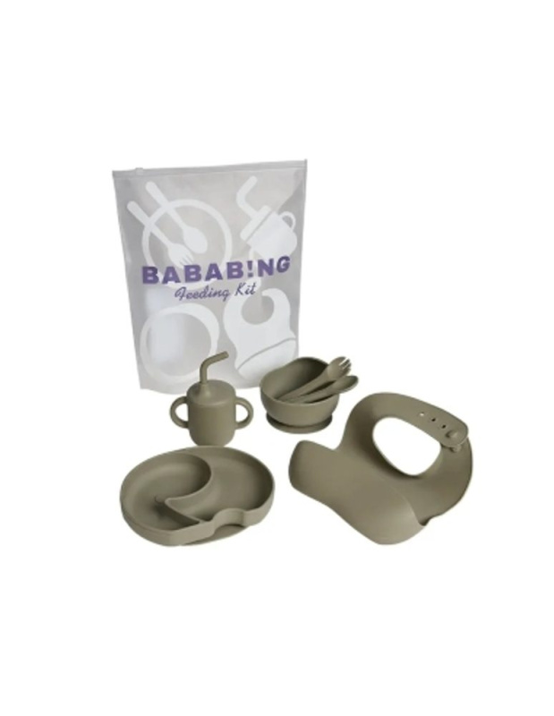 BabaBing Jídelní set, Olive Green