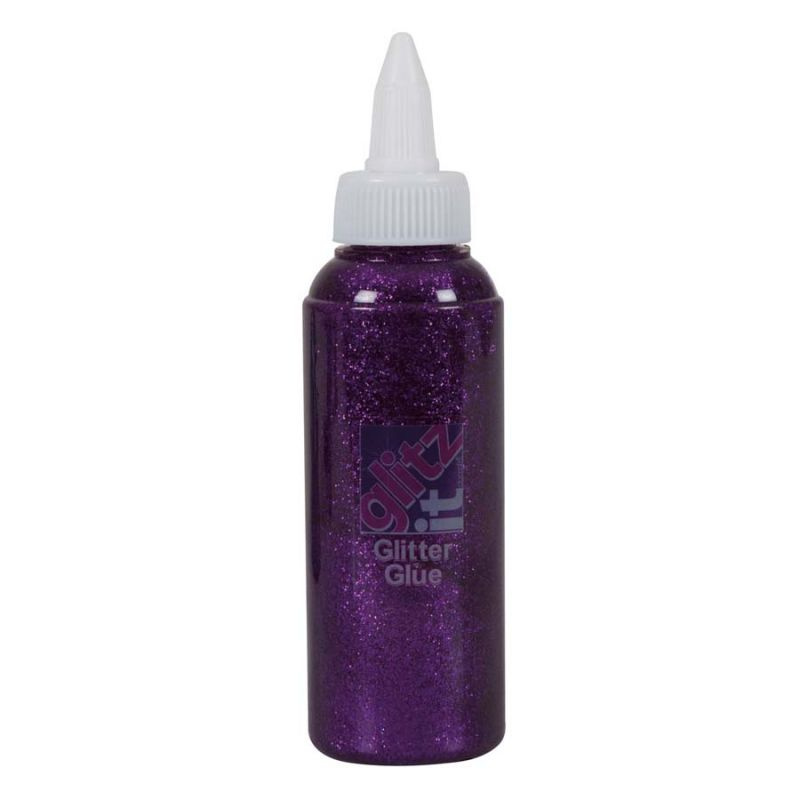 Třpytivé lepidlo 120ml tmavě purpurové