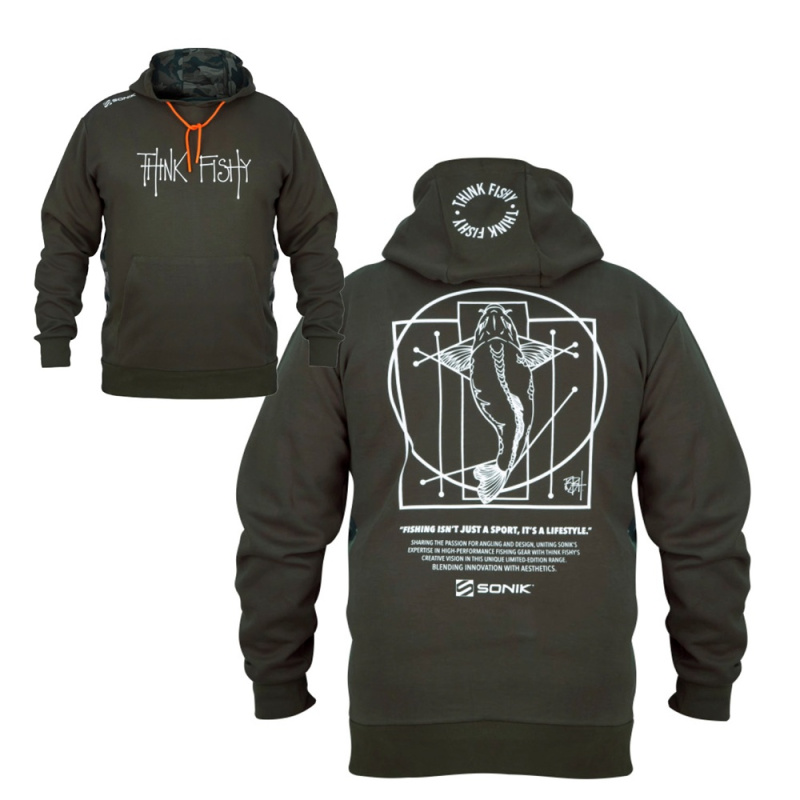 Sonik mikina hoodies by think fishy art - l