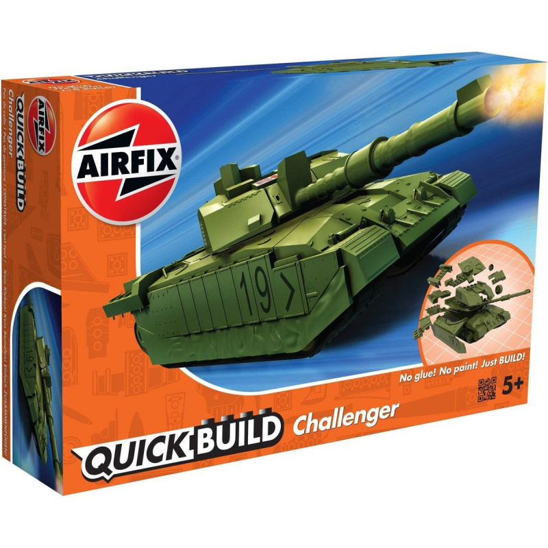 Airfix Quick Build tank J6022 - Challenger Tank - zelená
