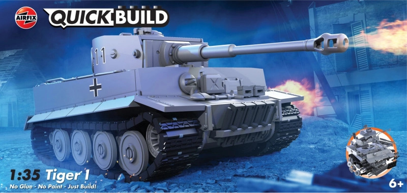 Quickbuild Tiger I 1/35 - plastikový model