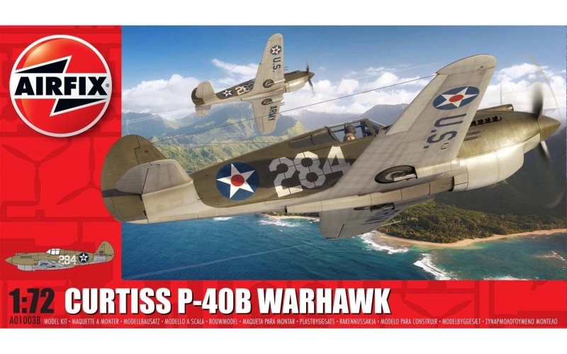 Airfix Classic Kit letadlo A01003B Curtiss P 40B Warhawk 1:72