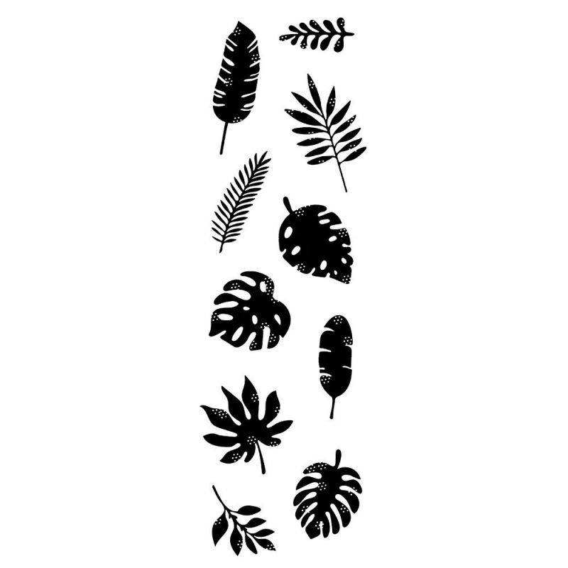 Listy - silikonová gelová razítka (10ks)