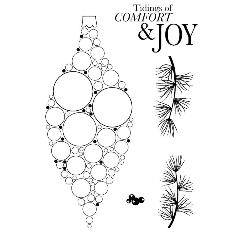 Vánoční ozdoba podlouhlá - silikonová gelová razítka (5ks)