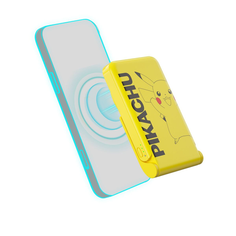 Magnetická powerbanka OTL Technologies Pokémon Pikachu s USB-C Žlutá