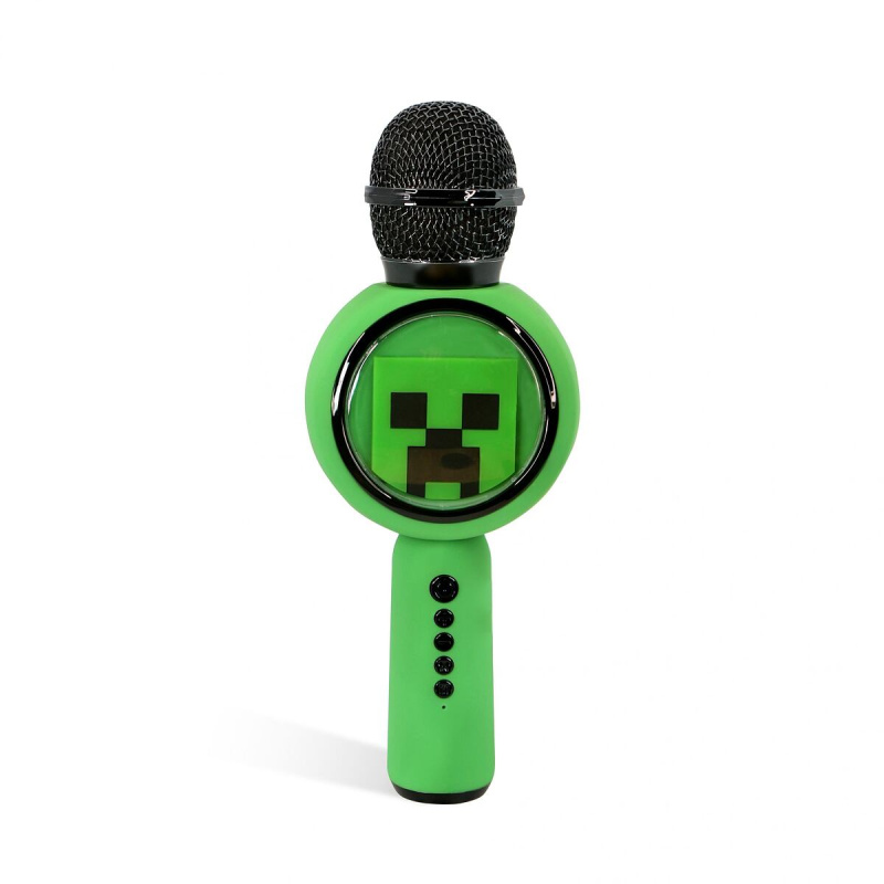Bezdrátový dětský mikrofon OTL PopSing LED Minecraft