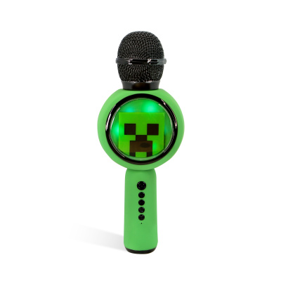 Bezdrátový dětský mikrofon OTL PopSing LED Minecraft