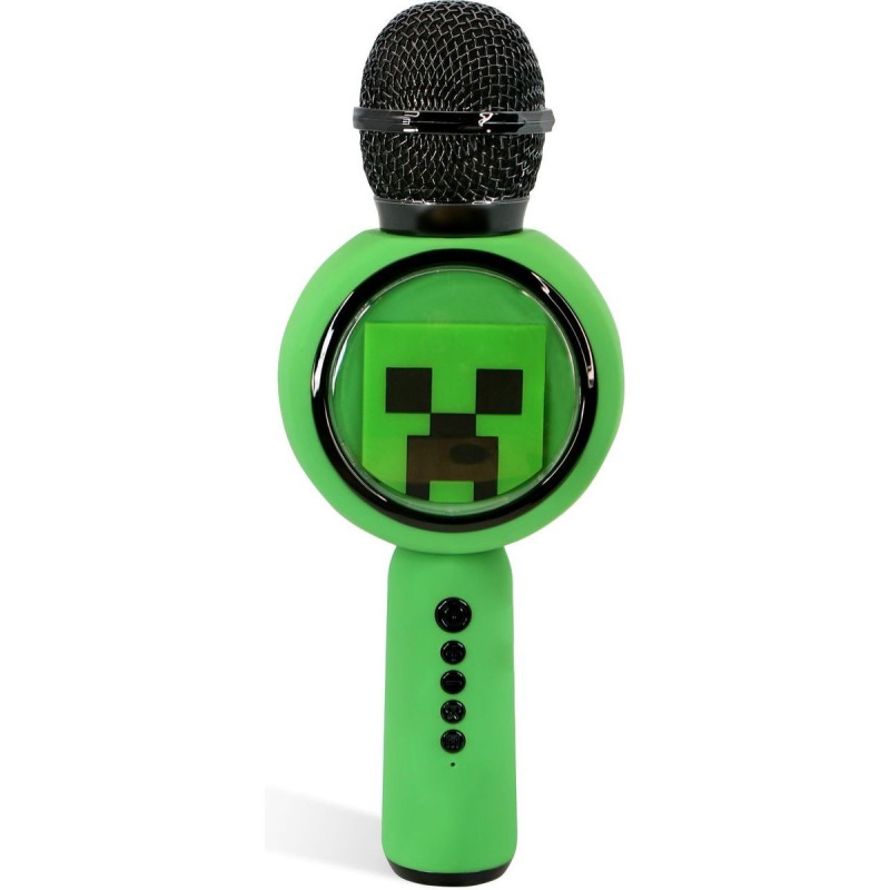Bezdrátový dětský mikrofon OTL PopSing LED Minecraft