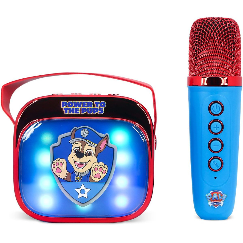 PAW Patrol PopSing LED OTL Karaoke reproduktor s mikrofonem Vícebarevná