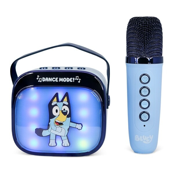 Bluey PopSing LED OTL Karaoke reproduktor s mikrofonem Vícebarevná